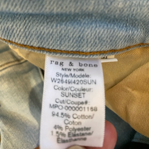 Rag & Bone Nina High Rise Ankle Flare in Sunset size 30 - Picture 8 of 10